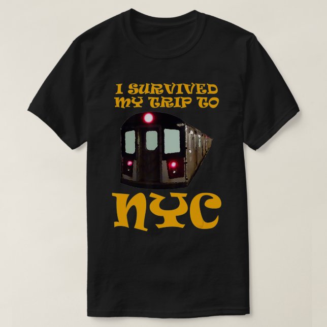 Camiseta Sobreviví A Mi Viaje A Nueva York (Diseño del anverso)