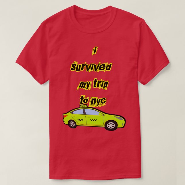 Camiseta sobreviví a mi viaje a nyc (Diseño del anverso)