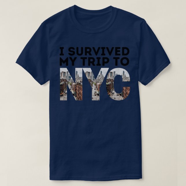 Camiseta Sobreviví a mi viaje a NYC 1 (Diseño del anverso)