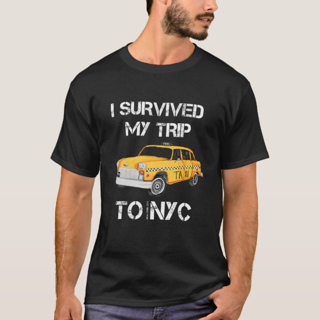 Camiseta Sobreviví A Mi Viaje A NYC Funny (Anverso)