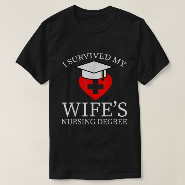 Camiseta Sobreviví a mis novias Enfermería Graduada Enferme (Diseño del anverso)