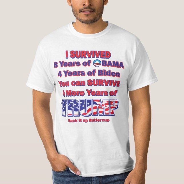 Camiseta Sobreviví a Obama y Biden (Anverso)