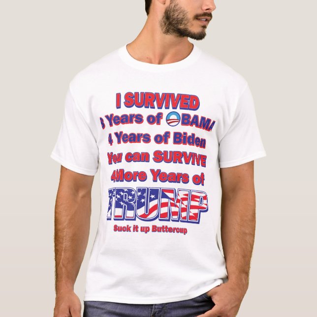 Camiseta Sobreviví a Obama y Biden (Anverso)