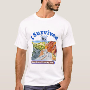 Camiseta Sobreviví a San Juan Skyway, HWY 550, Colorado