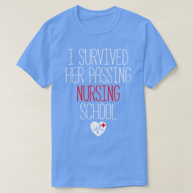 Camiseta Sobreviví a su graduación de la escuela de Enferme (Diseño del anverso)