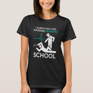 Camiseta Sobreviví a su graduación en la escuela de Enferme