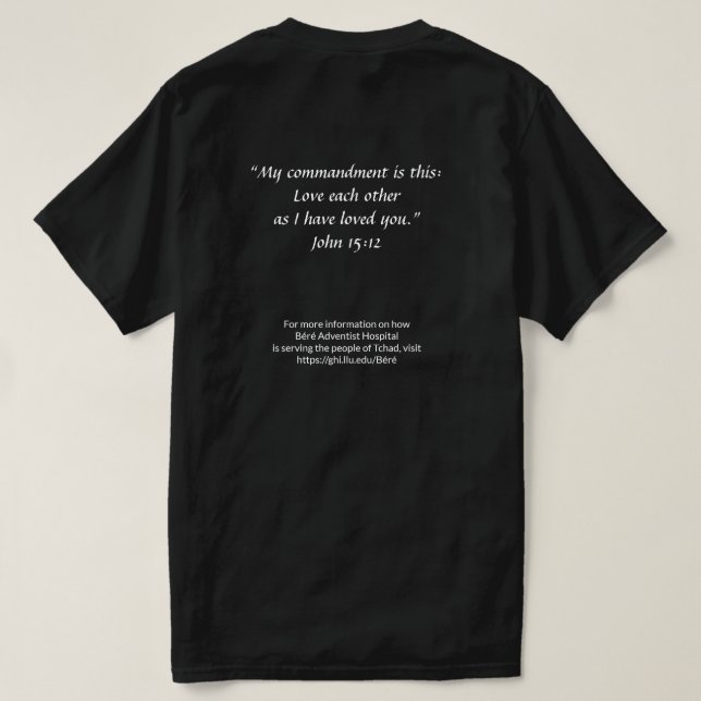Camiseta Sobreviví a Tchad T-Shirt (Reverso del diseño)