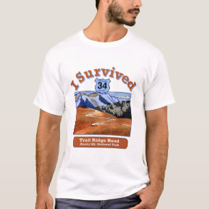 Camiseta Sobreviví a Trail Ridge Road, Colorado