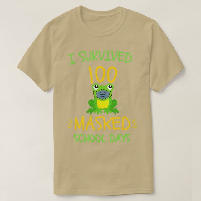 Camiseta Sobreviví a un amante de las ranas de los 100 días (Diseño del anverso)