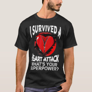 Camiseta Sobreviví a un ataque cardíaco, ataque cardíaco vi