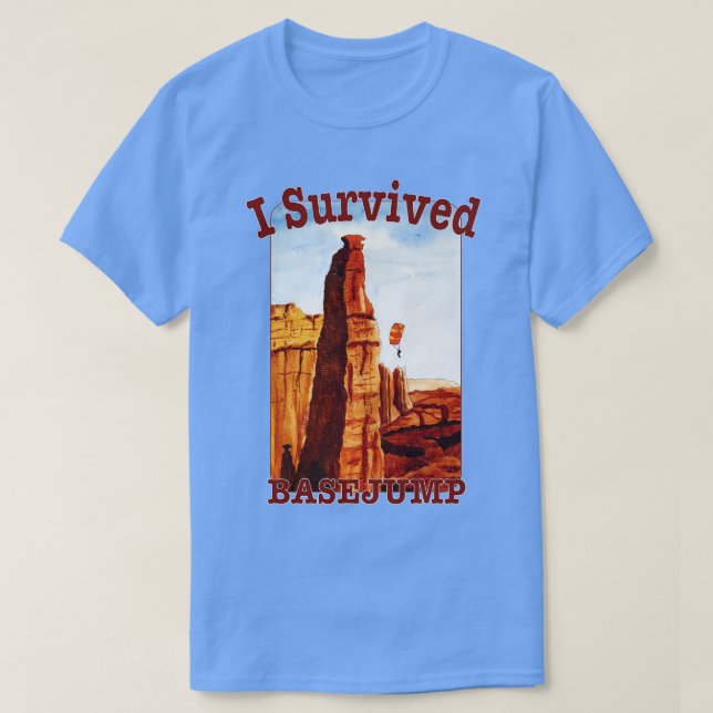 Camiseta Sobreviví A Un Basejump (Diseño del anverso)