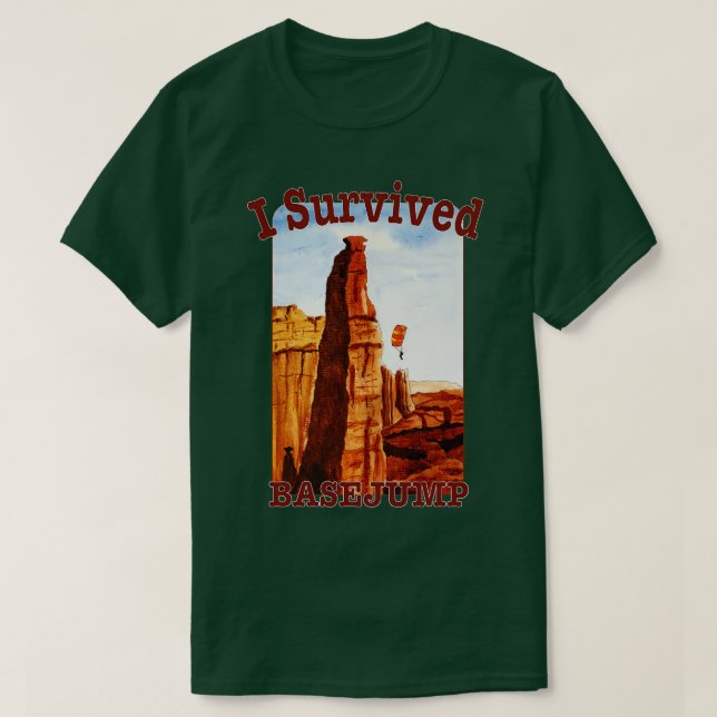 Camiseta Sobreviví A Un Basejump (Diseño del anverso)
