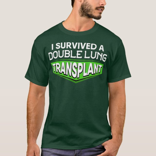 Camiseta Sobreviví A Una Conciencia De Doble Trasplante De  (Anverso)