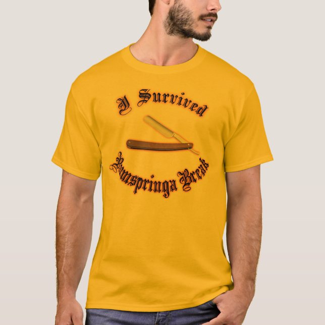 Camiseta Sobreviví a una escapada de rumspringa (Anverso)
