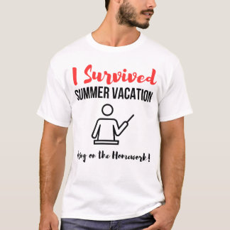 Camiseta Sobreviví a vacaciones de verano