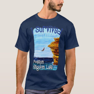 Camiseta Sobreviví al acantilado Buceo Possum Kingdom Lake 