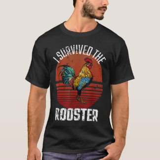 Camiseta Sobreviví Al Amante De Pollo Funny De Rooster