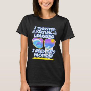 Camiseta Sobreviví al aprendizaje virtual necesito estas va