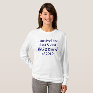 Camiseta Sobreviví al Blizzard de la Costa Este 2010