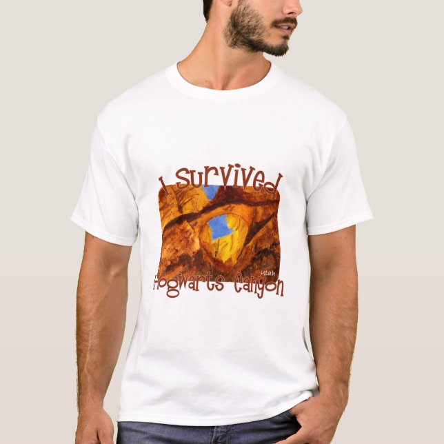 Camiseta Sobreviví al Cañón Hogwarts, North Wash, Utah (Anverso)