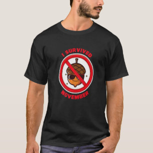 Camiseta Sobreviví Al Desafío Del Mes De Noviembre Noviembr