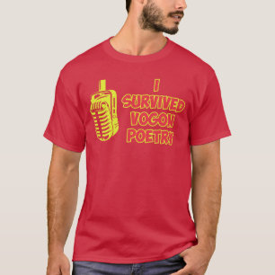 Camiseta Sobreviví al diseño de chica de poesía Vogon