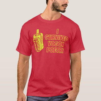 Camiseta Sobreviví al diseño de chica de poesía Vogon