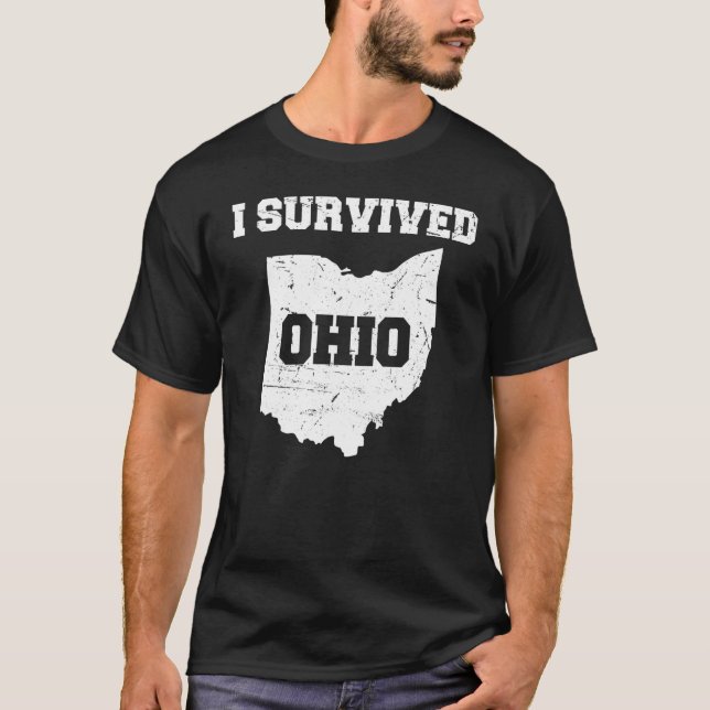 Camiseta Sobreviví al diseño perturbado de Ohio Meme (Anverso)