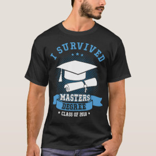 Camiseta Sobreviví al doctorado de maestría de este 2018