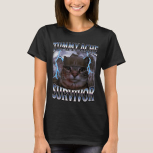 Camiseta Sobreviví al dolor de barriga de hoy Chiste divert