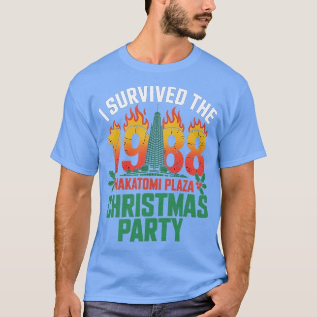 Camiseta Sobreviví al Fiesta de Navidades Nakatomi Plaza 19 (Anverso)