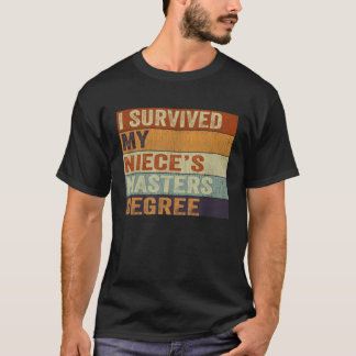 Camiseta Sobreviví al Gradu de Vintage de maestría de mi so