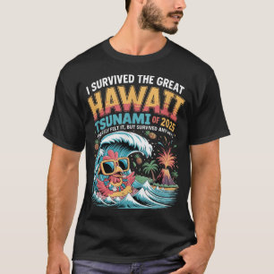 Camiseta Sobreviví Al Gran Tsunami De Hawaii De 2025 Dicien