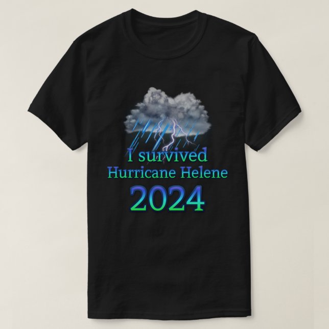 Camiseta Sobreviví al huracán Helene 2024 (Diseño del anverso)