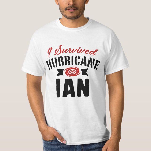 Camiseta Sobreviví al huracán Ian (Anverso)