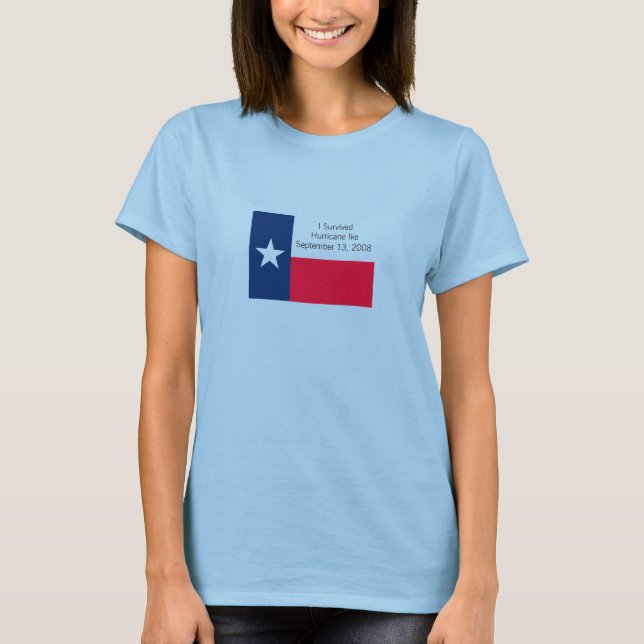 Camiseta Sobreviví al huracán Ike T-Shirt (Anverso)