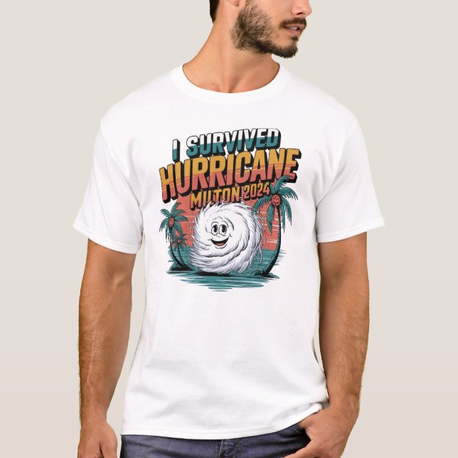 Camiseta Sobreviví al huracán Milton Florida octubre 2024 (Anverso)
