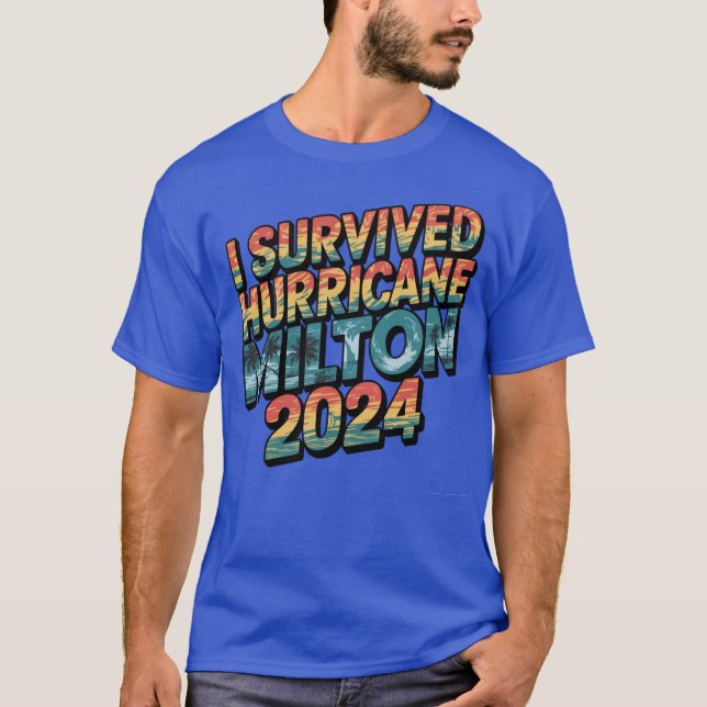 Camiseta Sobreviví al huracán Milton Florida octubre 2024 (Anverso)
