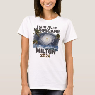 Camiseta Sobreviví al huracán Milton Florida Octubre 2024