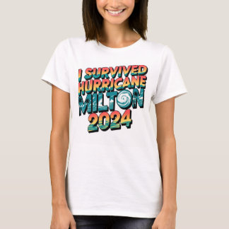Camiseta Sobreviví al huracán Milton Florida octubre 2024