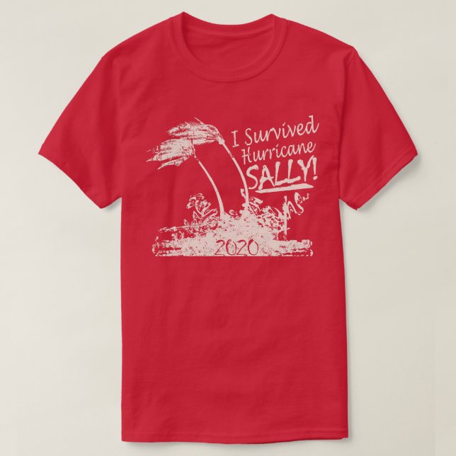 Camiseta Sobreviví al huracán Sally (Diseño del anverso)