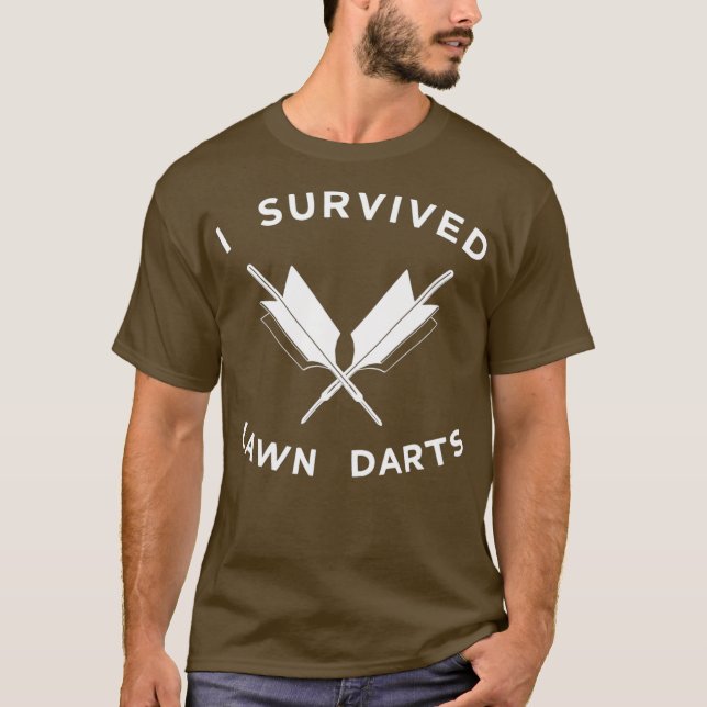 Camiseta Sobreviví al juego de los 70 años de Lawn Darts (Anverso)