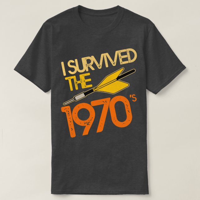 Camiseta Sobreviví al juego de misiles Jarts de los 70 (Diseño del anverso)