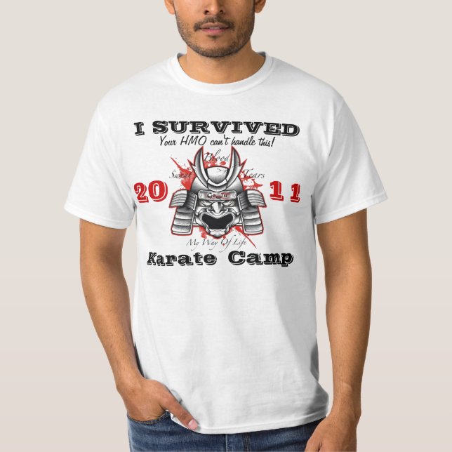 Camiseta Sobreviví al Karate Camp (Anverso)
