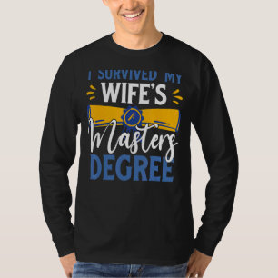 Camiseta Sobreviví al marido de Guay de maestría de mi espo