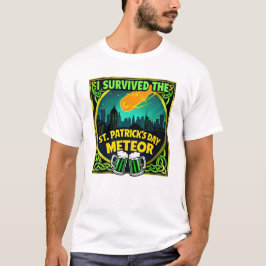 Camiseta Sobreviví al meteoro del día de San Patricio amant