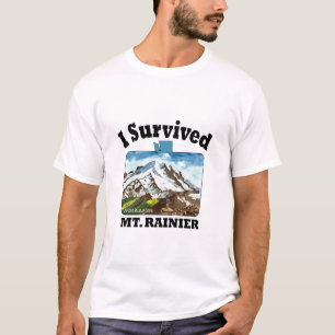 Camiseta Sobreviví al monte Rainier, Washington