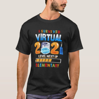 Camiseta Sobreviví Al Nivel PreK Virtual 2020-2021 Hasta El