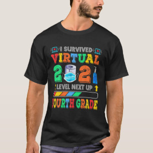 Camiseta Sobreviví al nivel virtual 2021 siguiente al cuart
