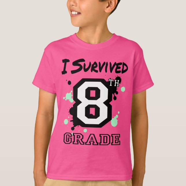 Camiseta Sobreviví al octavo grado (Anverso)